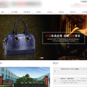 上線皮具網站建設西*皮具有限公司官網