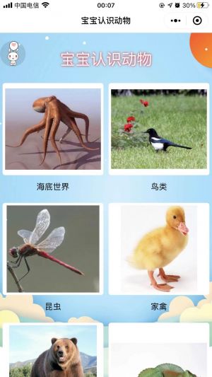 寶寶認(rèn)識動物小程序設(shè)計圖1