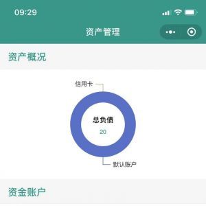 金融小程序制作項目分析氫記賬