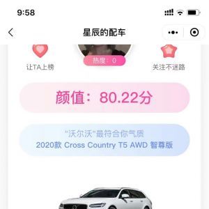 顏值配個車汽車小程序開發項目分析