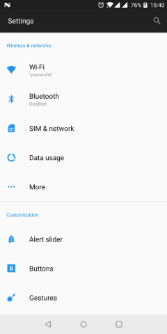實用工具APP定制開發-一加5T黑色導航欄