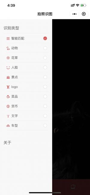 拍照識圖小程序設計圖1