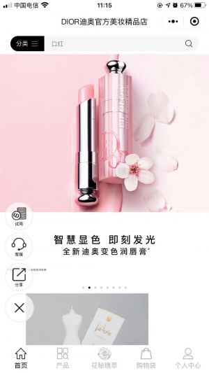 Dior迪奧官方商城小程序設計圖1