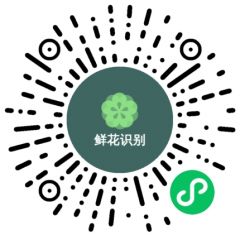 鮮花識別小程序二維碼