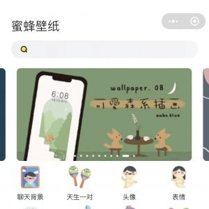美圖小程序制作項目分析【蜜蜂壁紙】