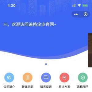 資訊小程序制作【追格企業官網】